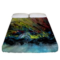 Original Abstract Art Fitted Sheet (king Size) by scharamo