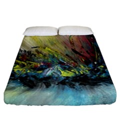 Original Abstract Art Fitted Sheet (california King Size) by scharamo