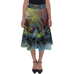 Original Abstract Art Perfect Length Midi Skirt by scharamo