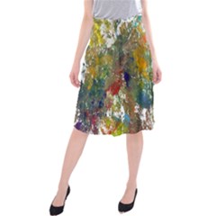 Original Abstract Art Midi Beach Skirt by scharamo