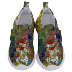 Original Abstract Art Kids  Velcro No Lace Shoes