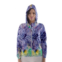 Original Abstract Art Women s Hooded Windbreaker