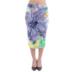 Original Abstract Art Midi Pencil Skirt by scharamo