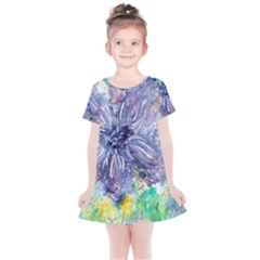 Original Abstract Art Kids  Simple Cotton Dress by scharamo