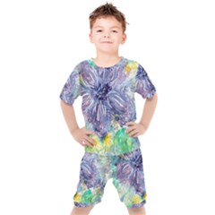 Original Abstract Art Kids  Tee And Shorts Set by scharamo