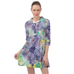 Original Abstract Art Mini Skater Shirt Dress by scharamo