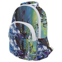 Original Abstract Art Rounded Multi Pocket Backpack by scharamo