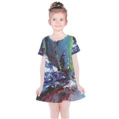 Original Abstract Art Kids  Simple Cotton Dress by scharamo