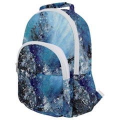 Original Abstract Art Rounded Multi Pocket Backpack by scharamo