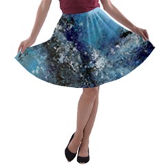 Original Abstract Art A-line Skater Skirt