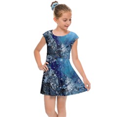 Original Abstract Art Kids  Cap Sleeve Dress by scharamo