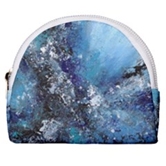 Original Abstract Art Horseshoe Style Canvas Pouch