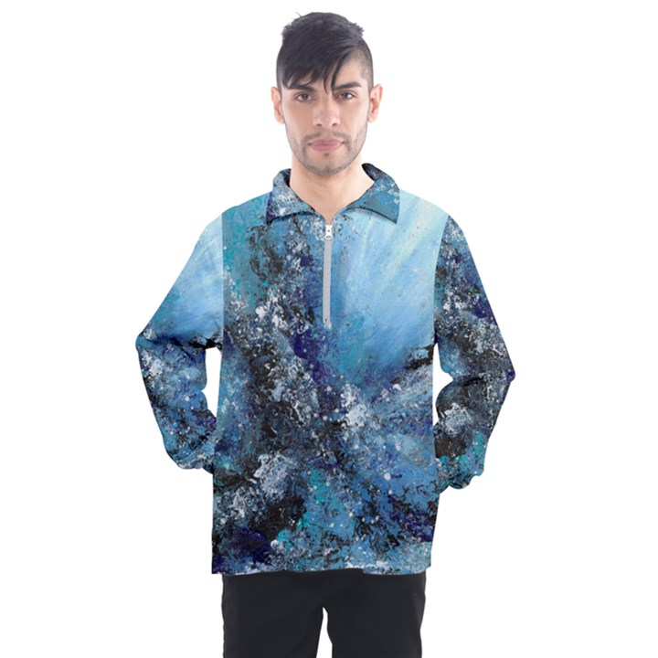 Original Abstract Art Men s Half Zip Pullover