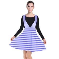 Striped Plunge Pinafore Dress by scharamo