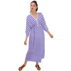 Striped Grecian Style  Maxi Dress