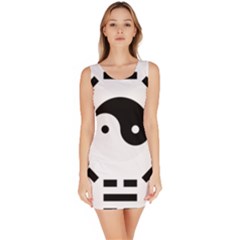 Bagua Yin Yang Yang Yin Chinese Bodycon Dress by Pakrebo