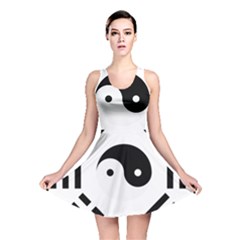 Bagua Yin Yang Yang Yin Chinese Reversible Skater Dress by Pakrebo