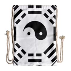 Bagua Yin Yang Yang Yin Chinese Drawstring Bag (large) by Pakrebo