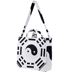 Bagua Yin Yang Yang Yin Chinese Square Shoulder Tote Bag by Pakrebo