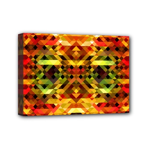 Mosaic Structure Grain Mode Mini Canvas 7  X 5  (stretched) by Pakrebo