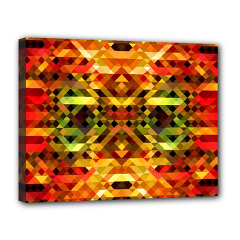 Mosaic Structure Grain Mode Canvas 14  X 11  (stretched) by Pakrebo