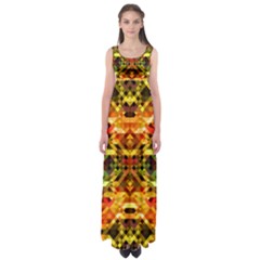 Mosaic Structure Grain Mode Empire Waist Maxi Dress by Pakrebo