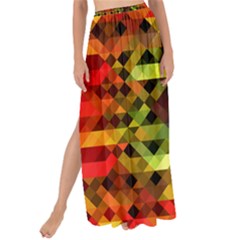 Mosaic Structure Grain Mode Maxi Chiffon Tie-up Sarong by Pakrebo