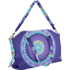 Mandala Circles Meditation Canvas Crossbody Bag