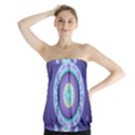 Mandala Circles Meditation Strapless Top View1