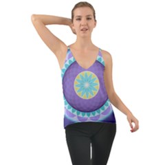 Mandala Circles Meditation Chiffon Cami by Pakrebo