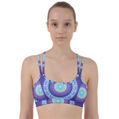 Mandala Circles Meditation Line Them Up Sports Bra by Pakrebo