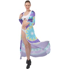 Mandala Circles Meditation Maxi Chiffon Beach Wrap