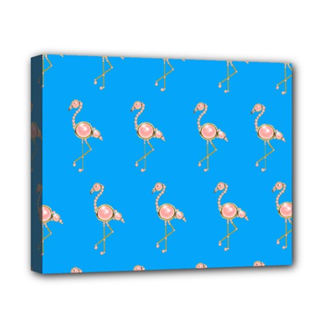 Flamenco Birds Exotic Nice Pink Canvas 10  X 8  (stretched) by Pakrebo