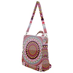 Mandala Zentangle Floral Round Crossbody Backpack by Pakrebo