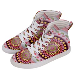 Mandala Zentangle Floral Round Men s Hi-top Skate Sneakers by Pakrebo