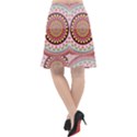 Mandala Zentangle Floral Round Fishtail Chiffon Skirt View2