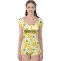 Fruits Template Lemons Yellow Boyleg Leotard  View1