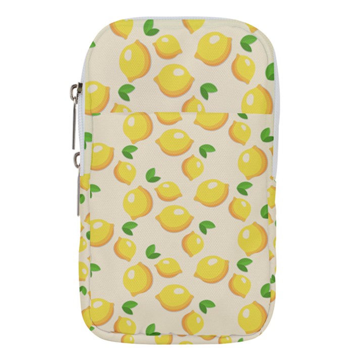 Fruits Template Lemons Yellow Waist Pouch (Large)