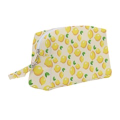 Fruits Template Lemons Yellow Wristlet Pouch Bag (medium) by Pakrebo