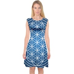 Mandala Flower Of Life Capsleeve Midi Dress by Pakrebo