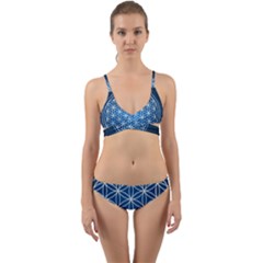 Mandala Flower Of Life Wrap Around Bikini Set by Pakrebo