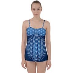 Mandala Flower Of Life Babydoll Tankini Set by Pakrebo