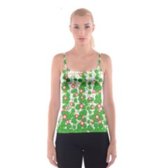 Flowering Vine Vine Ivy Flowers Spaghetti Strap Top by Pakrebo