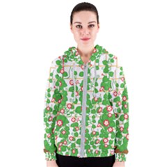 Flowering Vine Vine Ivy Flowers Women s Zipper Hoodie by Pakrebo