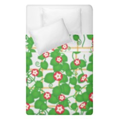 Flowering Vine Vine Ivy Flowers Duvet Cover Double Side (single Size) by Pakrebo