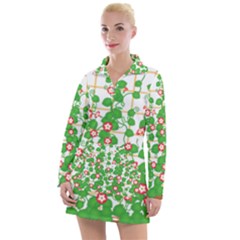 Flowering Vine Vine Ivy Flowers Women s Long Sleeve Casual Dress by Pakrebo