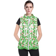 Flowering Vine Vine Ivy Flowers Women s Puffer Vest by Pakrebo