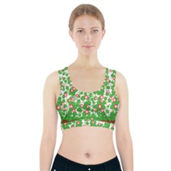 Flowering Vine Vine Ivy Flowers Sports Bra With Pocket by Pakrebo