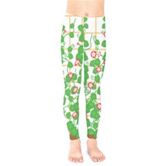 Flowering Vine Vine Ivy Flowers Kids  Legging by Pakrebo