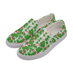 Flowering Vine Vine Ivy Flowers Women s Canvas Slip Ons by Pakrebo